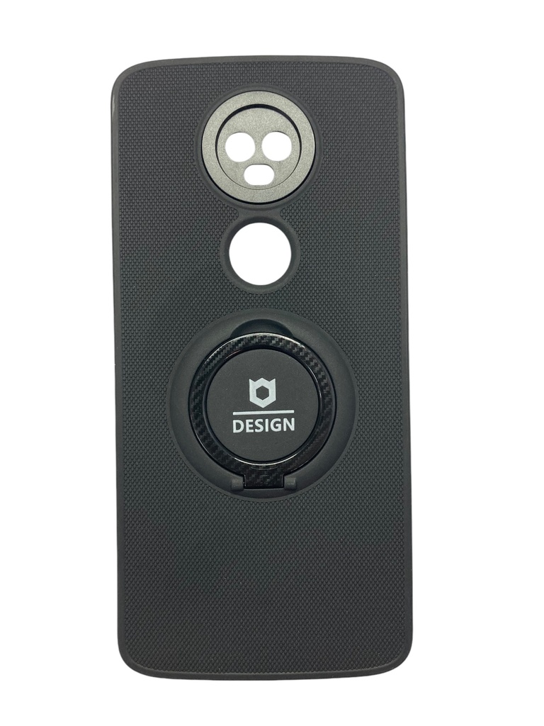 [300170] CASE ANILLO SILICON (MOTOROLA E5 PLUS) (NEGRO)