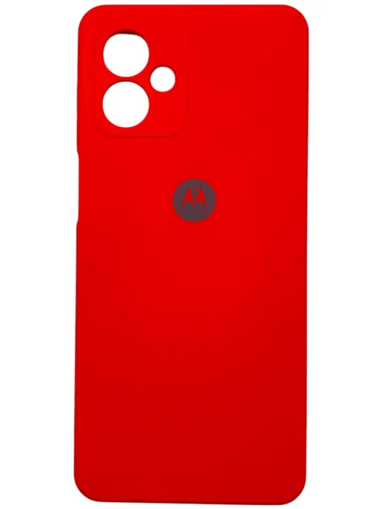 CASE TIPO ORIGINAL SILICON (MOTOROLA G54) (ROJO)