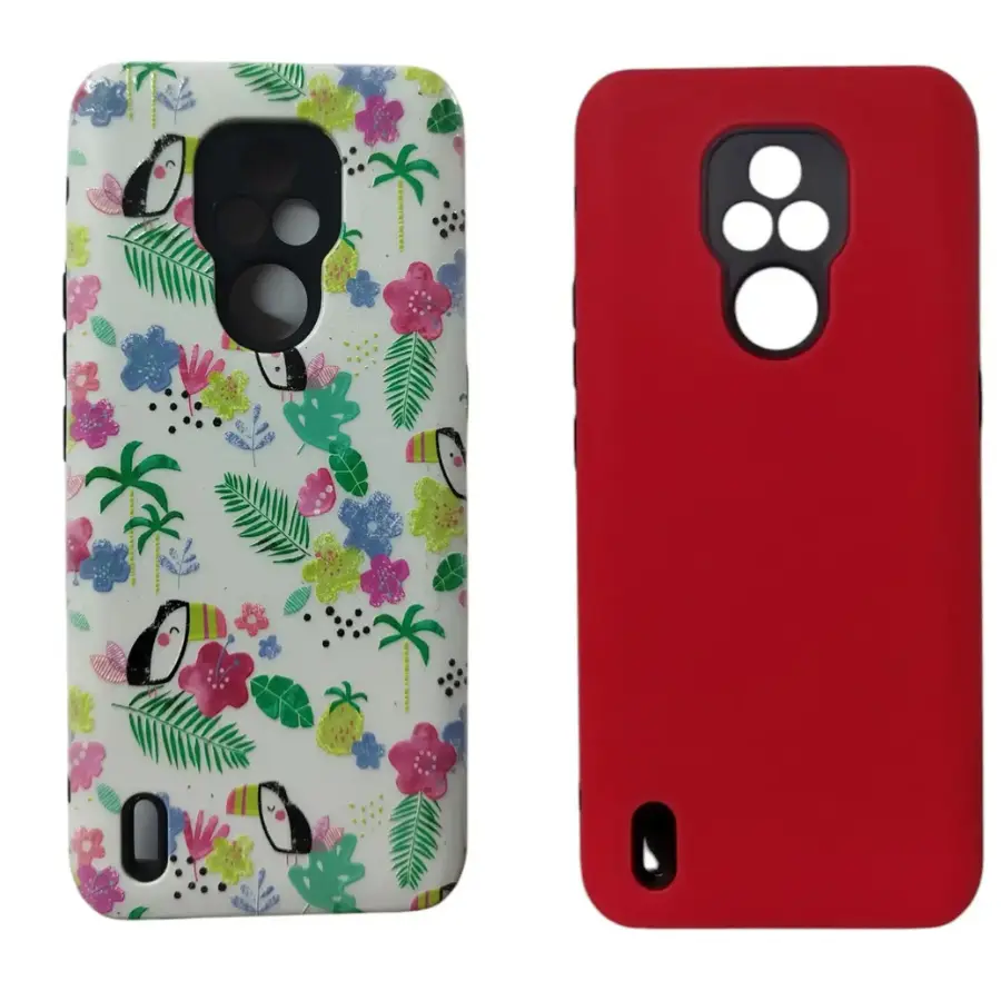 CASE ANTIGOLPE LISO EVOL (MOTOROLA E7) (FLORES)