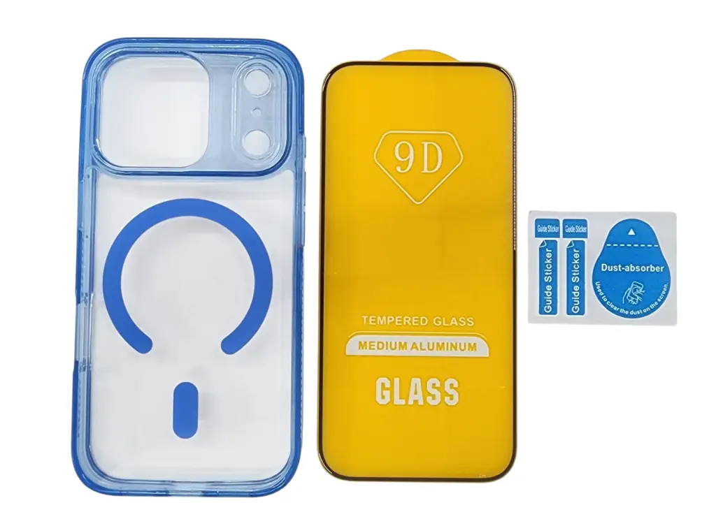 MAGSAFE CLEARFORCE 9D (IPHONE 17 PRO) (AZUL)