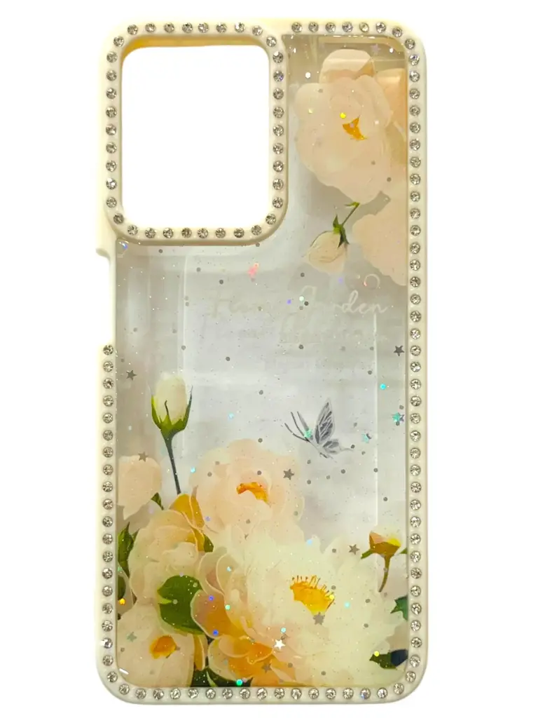 CASE FULL DIAMANTE (MOTOROLA G24 / MOTOROLA G04 / MOTOROLA G04s) (FLORAL)