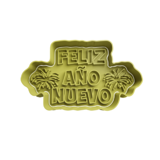 Feliz Año Nuevo Cortador de Galletas