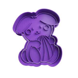 Conejo con Huevo de Pascua Cortador de Galletas