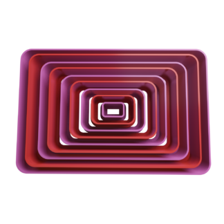 Set Rectangulos Redondeado Cortador de Galletas