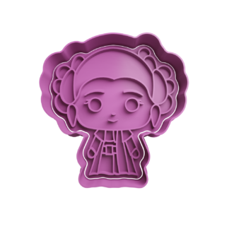 Princesa Leia Cute Cortador de Galletas