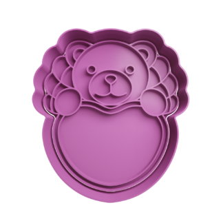 Osito con Corazon Cortador de Galletas