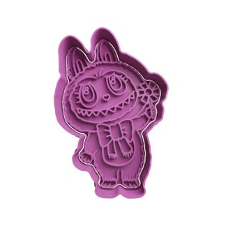 Labubu Con Moño Cortador de Galletas