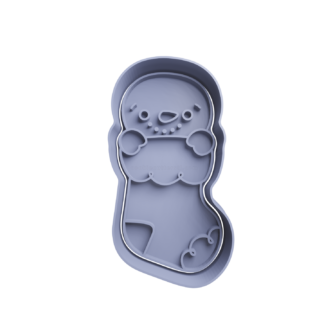 Muñeco de Nieve en Calcetin Cortador de Galletas