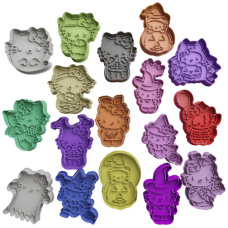 Set Hello Kitty Halloween Cortador de Galletas