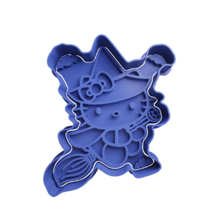 Hello Kitty Brujita en Escoba Cortador de Galletas