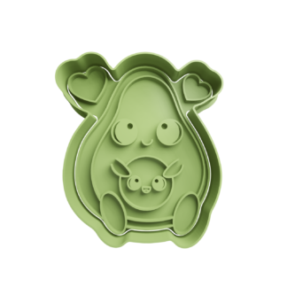 Mama Aguacate Cute Cortador de Galletas