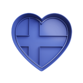 Corazon Dinamarca Suecia Finlandia Cortador de Galletas