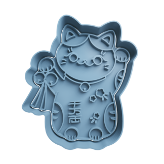 Gato de la Fortuna Maneki-neko Cortador de Galletas
