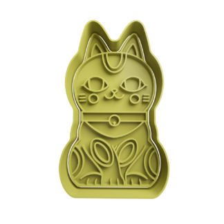 Gato de la Fortuna Maneki-neko Cortador de Galletas