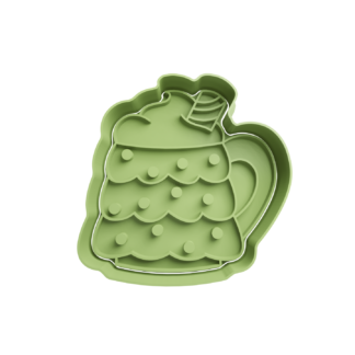 Árbol de Navidad con Forma de Taza Cortador de Galletas
