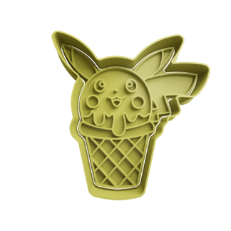Pikachu Helado Cortador de Galletas