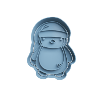 Pingüino con Sombrero Cortador de Galletas