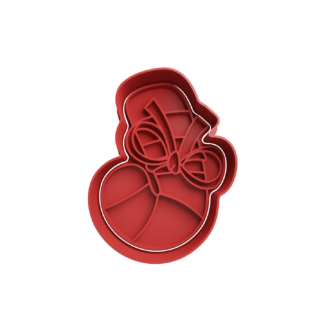 Baston dulce con Moño Cortador de Galletas