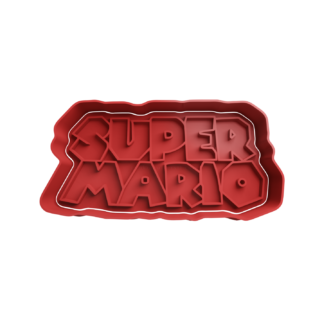 Super Mario Logo Cortador de Galletas
