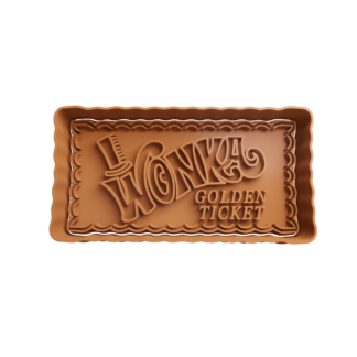 Willy Wonka Golden Ticket Cortador de Galletas