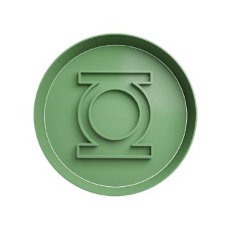 Linterna Verde Logo Cortador de Galletas