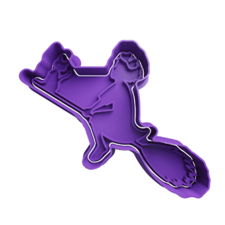 Kiki y Jiji en su Escoba Cortador de Galletas