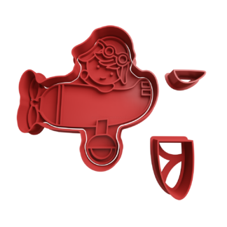 Avion Cute Cortador de Galletas