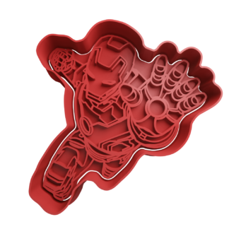 Iron Man Atacando Cortador de Galletas