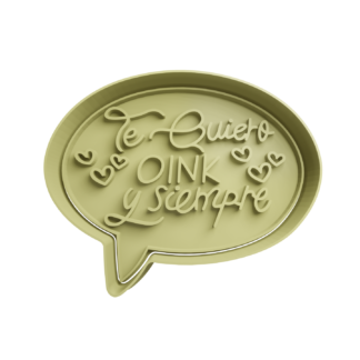 Te quiero oink y siempre Cortador de Galletas