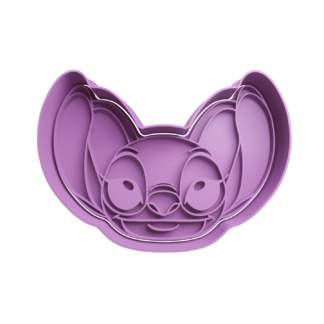 Angel de Lilo y Stitch Cabeza Cortador de Galletas