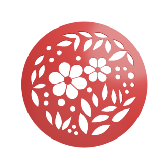 Stencil Flores STL + Vector