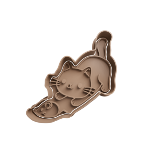 Gato con Raton Cortador de Galletas