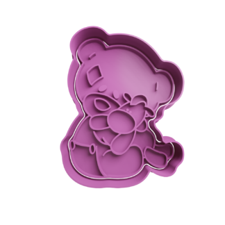 Osito de Peluche Abrazando Peluche Cortador de Galletas