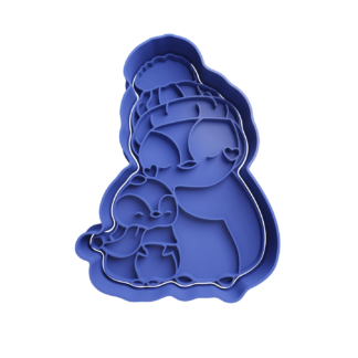 Pingüino Mama Cortador de Galletas