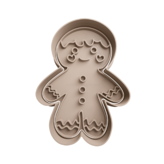 Muñeco de Jengibre con Glaseado Cortador de Galletas