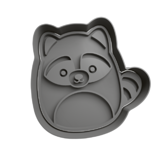 Squishmallows Rocky Mapache Cortador de Galletas
