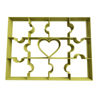 Corazón Rompecabezas TORTA 2