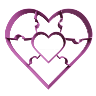 Corazón Rompecabezas TORTA